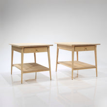 Load image into Gallery viewer, (Custom order) Paul McCobb End Tables with Drawer in Maple - A Pair