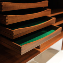 Load image into Gallery viewer, Svend Aage Larsen Danish Teak Tambour Door Credenza