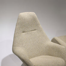 Load image into Gallery viewer, Rare Peter Hoyte ‘PH6‘ Cantilever Lounge Chairs in Knoll Bouclé - A Pair