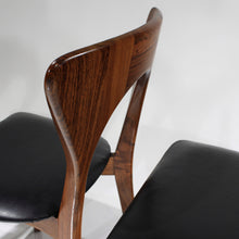 Load image into Gallery viewer, RARE ‘Peter’ Chair by Niels Koefoed in Rosewood - Set of 4