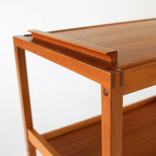 Load image into Gallery viewer, Danish Teak Serving Cart / Bar Cart