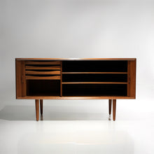 Load image into Gallery viewer, Svend Aage Larsen Danish Teak Tambour Door Credenza