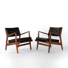 Load image into Gallery viewer, Jens Risom Walnut Lounge Chairs - A Pair