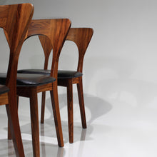 Load image into Gallery viewer, RARE ‘Peter’ Chair by Niels Koefoed in Rosewood - Set of 4