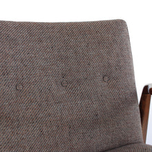 Load image into Gallery viewer, Mid Century Jens Risom Walnut Armchairs Pair of Stunning Lounge Chairs