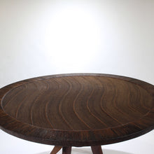 Load image into Gallery viewer, Rare Hand Made Round Dining Table with Rope, Cord, Splayed Legs