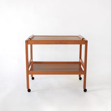 Load image into Gallery viewer, Danish Teak Serving Cart / Bar Cart