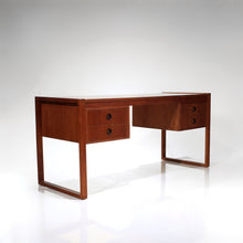 Load image into Gallery viewer, Stunning Mid-Century Danish Teak Desk with Trapezoid Base