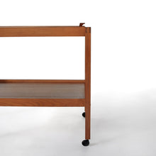 Load image into Gallery viewer, Danish Teak Serving Cart / Bar Cart