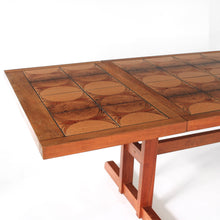 Load image into Gallery viewer, Danish Modern Dining Table Gangsø Møbler with Tile Inlay - Long 103"