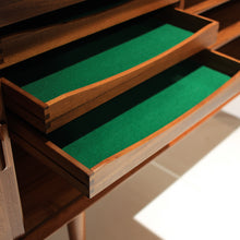 Load image into Gallery viewer, Svend Aage Larsen Danish Teak Tambour Door Credenza
