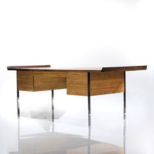 Load image into Gallery viewer, RARE Bleached Rosewood Executive Desk by Harvey Probber