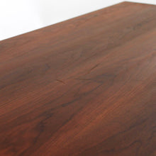 Load image into Gallery viewer, RARE Mid Century Modern Walnut and Cane Desk in Style of Florence Knoll
