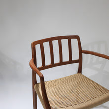 Load image into Gallery viewer, Moller Model 83 and 66 Teak and Papercord Dining Chairs - Set of 6 by Niels Møller