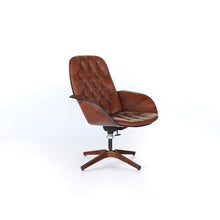 Load image into Gallery viewer, Plycraft George Mulhauser ‘Mrs. Chair’ in Leather - Mid Century Modern Lounge Chair