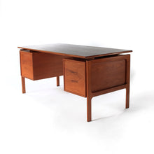 Load image into Gallery viewer, Stunning Mid Century Danish Modern Teak Floating Top Desk - Gasvig