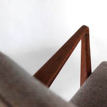 Load image into Gallery viewer, Mid Century Jens Risom Walnut Armchairs Pair of Stunning Lounge Chairs