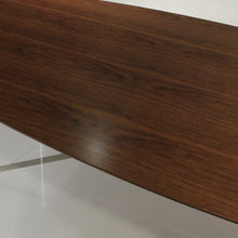 Load image into Gallery viewer, Florence Knoll Conference Table in Chrome and Walnut Formica