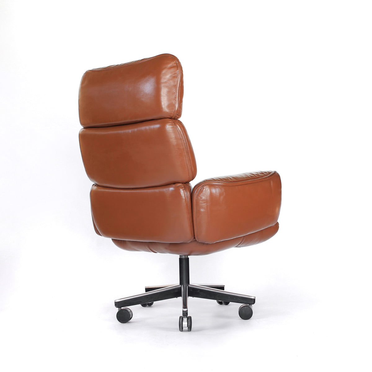 【ドイツ製】ALFRED KNOLL 4/4 フェルナンコブ61g本革 Otto Zapf for Knoll Leather Executive High Back Chair Mid Century Mode