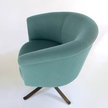 Load image into Gallery viewer, Mid Century Modern Nicos Zographos Swivel Lounge Chairs with Metal Base - Bronze
