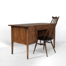 Load image into Gallery viewer, Broyhill Brasilia 5 Drawer Desk Walnut with Cane