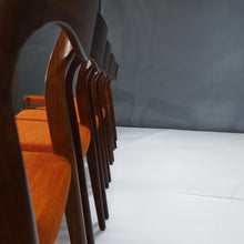 Load image into Gallery viewer, Set of Eight (8) Vintage Danish Dining Chairs by Niels Moller