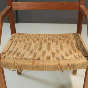 Pair of Niels Moller Model 404 Armchairs Teak and Papercord