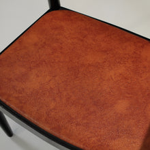 Load image into Gallery viewer, Pair of Mid-Century Ebonized Oak Round Chairs after Hans Wegner