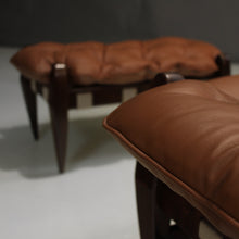 Load image into Gallery viewer, Mid-Century ‘Rodeio’ Lounge Chair and Ottoman by Jean Gillon in Rosewood