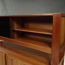 Load image into Gallery viewer, Mid-Century Danish Modern Teak Credenza with Hutch
