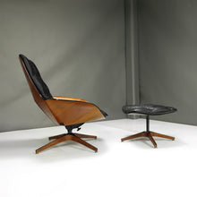 Load image into Gallery viewer, Restored Mr. Chair and Ottoman in Brazilian Leather