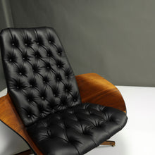 Load image into Gallery viewer, Restored Mr. Chair and Ottoman in Brazilian Leather