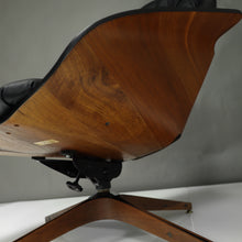 Load image into Gallery viewer, Restored Mr. Chair and Ottoman in Brazilian Leather