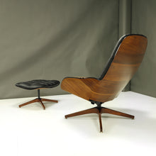 Load image into Gallery viewer, Restored Mr. Chair and Ottoman by George Mulhauser