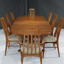 Load image into Gallery viewer, Niels Koefoed Danish Teak Dining Set 8 Eva Chairs and Extension Table