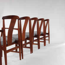 Load image into Gallery viewer, RARE Folke Ohlsson Dining Chairs Set of 6 in Teak for Dux Vintage Mid Century