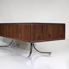 Load image into Gallery viewer, Sensational Mid-Century Modern Executive Desk with Steel Splayed Legs