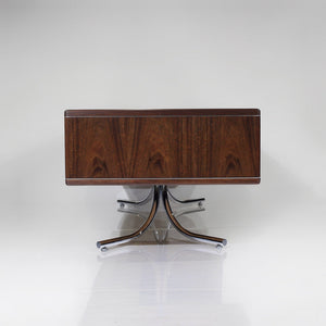 Sensational Mid-Century Modern Executive Desk with Steel Splayed Legs