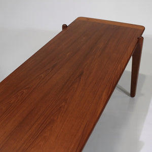 Exceptional Mid Century Danish Modern Reversible Coffee Table in Teak, Afrormosia and Black Laminate