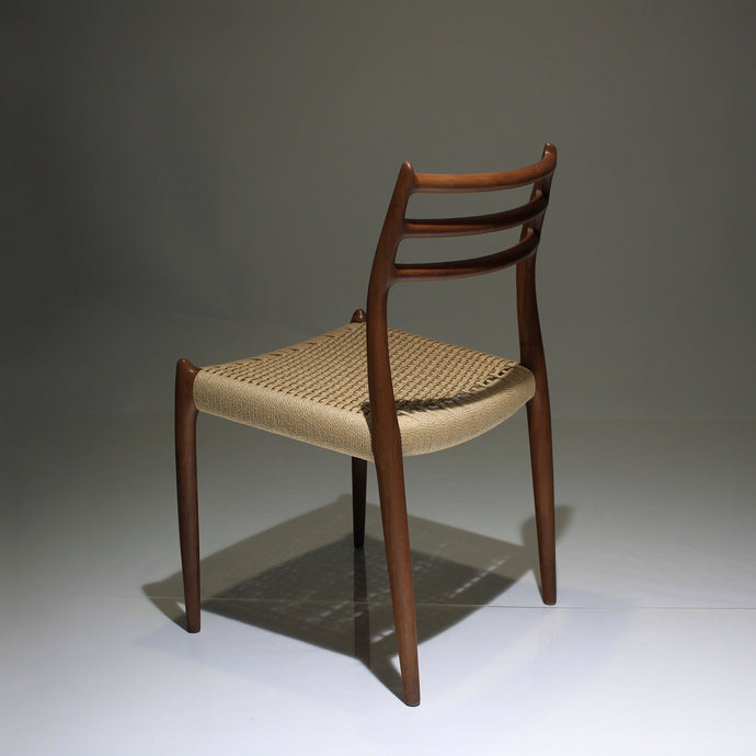 Niels Moller 78 Side Chair in Teak and Papercord