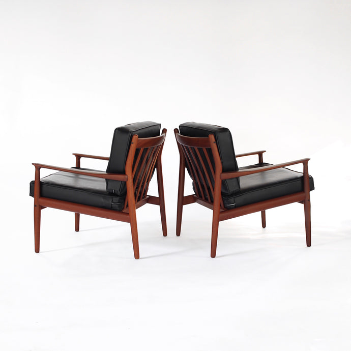 2 Danish Modern Teak Lounge Chairs by Svend Åge Eriksen for Glostrup Møbelfabrik