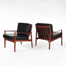 Load image into Gallery viewer, 2 Danish Modern Teak Lounge Chairs by Svend Åge Eriksen for Glostrup Møbelfabrik