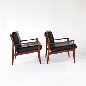 2 Danish Modern Teak Lounge Chairs by Svend Åge Eriksen for Glostrup Møbelfabrik