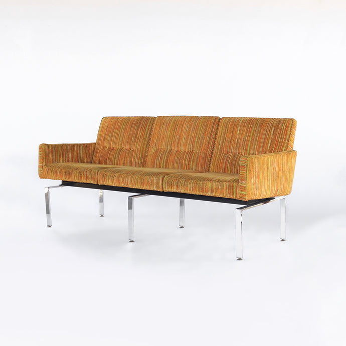 Exceptional Vintage Mid Century Modern Sofa / Couch Chrome Base