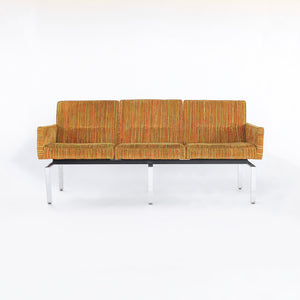 Exceptional Vintage Mid Century Modern Sofa / Couch Chrome Base