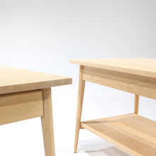 Load image into Gallery viewer, (Custom order) Paul McCobb End Tables with Drawer in Maple - A Pair