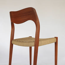 Load image into Gallery viewer, Set of 8 Niels Møller Dining Side Chairs Model 71 - Teak and Paper Cord