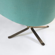 Load image into Gallery viewer, Mid Century Modern Nicos Zographos Swivel Lounge Chairs with Metal Base - Bronze