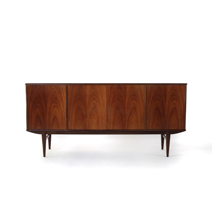 Exquisite Scandinavian Modern Sideboard / Credenza in Mahogany