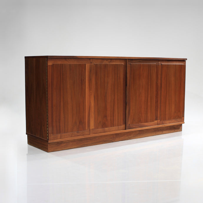 Jack Cartwright Walnut Plinth Base Credenza